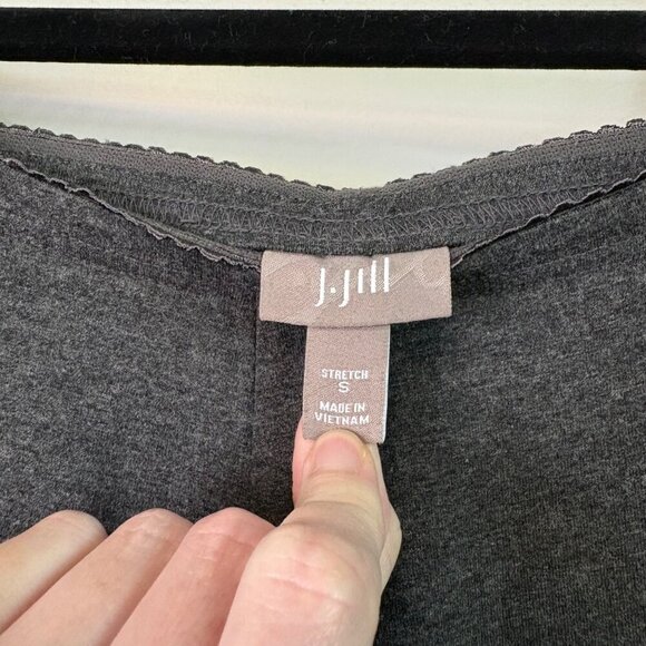 J. Jill Women's Grey Pull On Comfy & Stretch Lounge Pants Strait Leg Size S - Picture 6 of 12